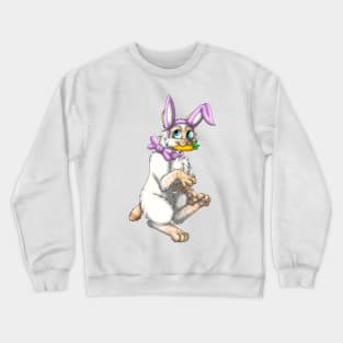 Bobtail BunnyCat: Red Lynx Point (Pink) Crewneck Sweatshirt